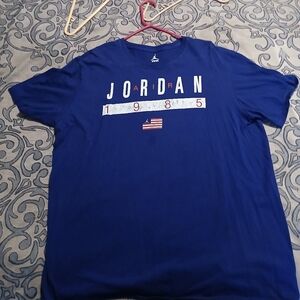 Jordan Men's Blue Graphic T-Shirt